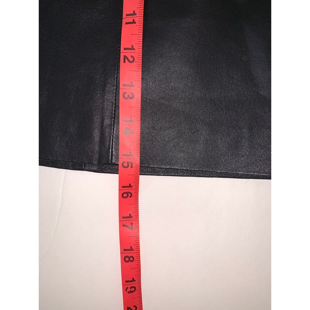 BB Dakota Women's Black 100% Leather Skirt Size 8 - Picture 7 of 9